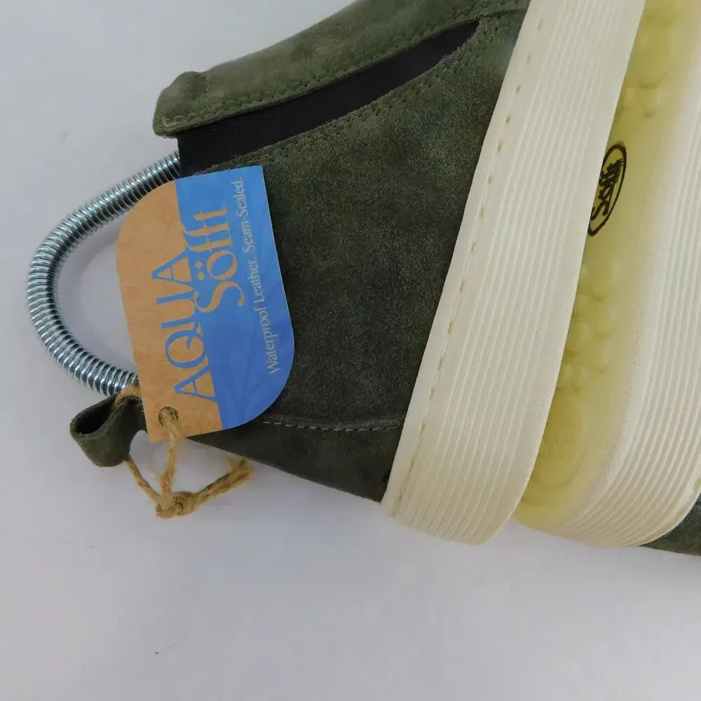 Sofft Women's Army Green Suede Britton Chelsea Waterproof Leather Size 6 New - Picture 6 of 11
